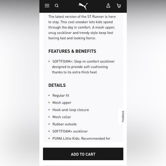 NWOT PUMA ST RUNNER Toddler shoes - Picture 8 of 8